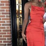 "fire girl" silk dress photo review